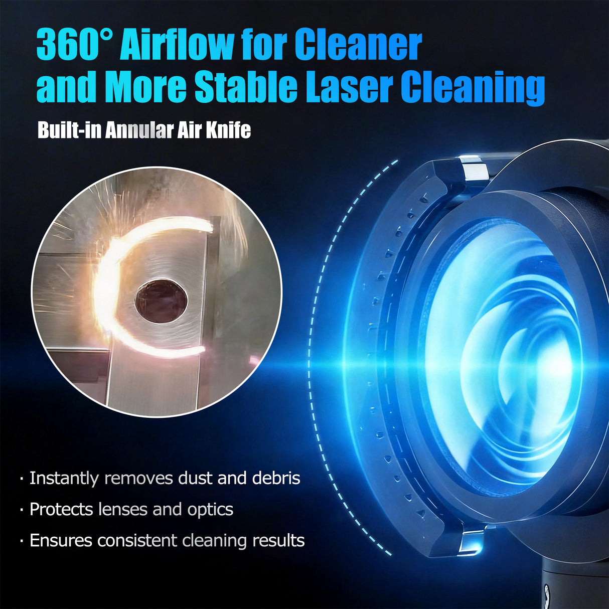 Senfeng Tools Pulsed Flat-Top Beam Laser Cleaner for Precise & Consistent Surface Cleaning