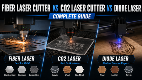 Fiber Laser Cutter vs CO2 Laser Cutter vs Diode Laser: Complete Guide