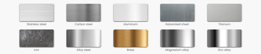 Metal swatches