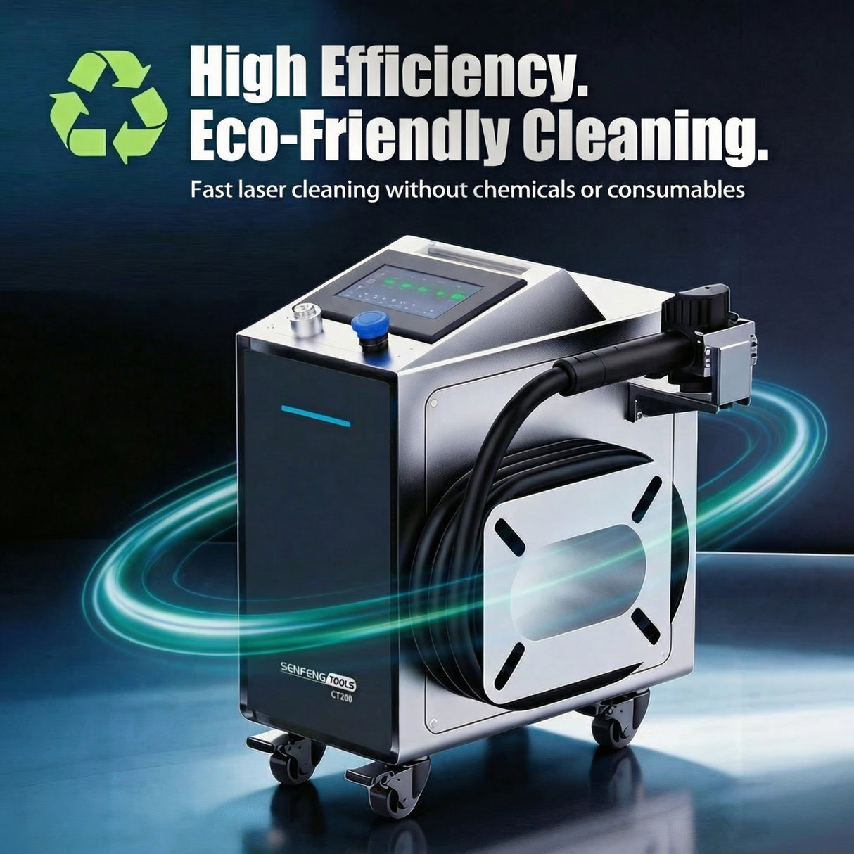 Senfeng Tools Pulsed Flat-Top Beam Laser Cleaner for Precise & Consistent Surface Cleaning