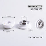 PRECITEC | Ceramic Nozzle Holder D31 H10.5 M11 for Laser Cutting Head